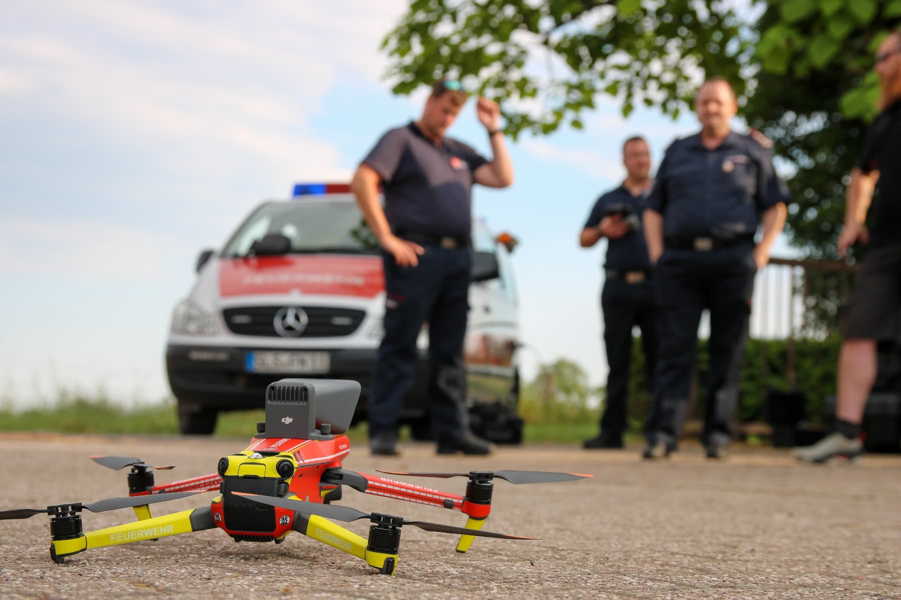 Drohnenschulung bei der Feuerwehr Nalbach - 